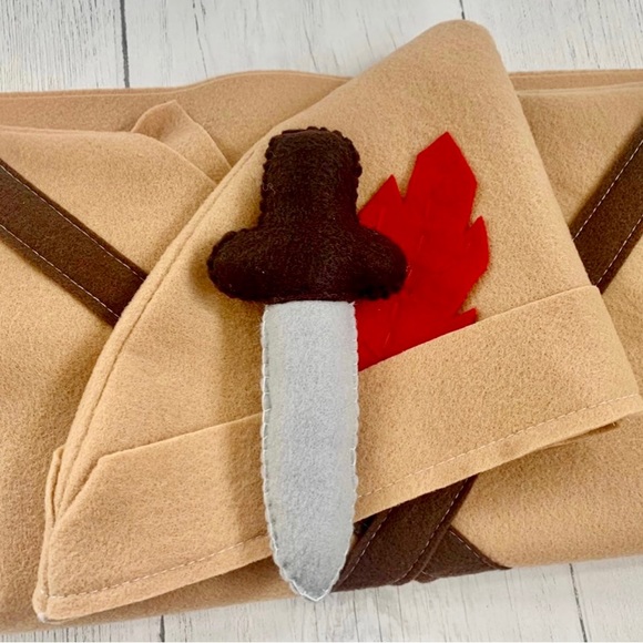 Halloween huntsman felt tunic custom/ party supplies - Picture 7 of 11